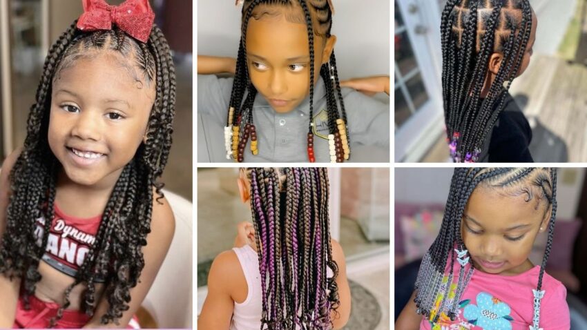 60+ Cute Little Black Girl Hairstyles Braids 2024
